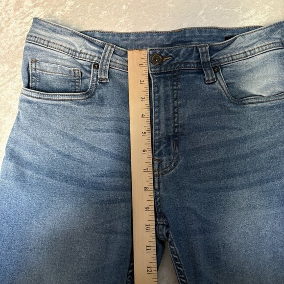 THE PERFECT JEAN NYC Stretch Slim Fit Jeans Mens 30X30 (Actual 31x29) Light Blue - Picture 9 of 13